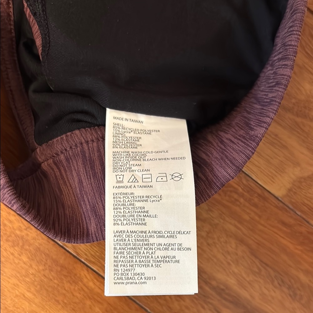 Prana Kimble Bra - Flannel Heather Sports Bra - Picture 7 of 10